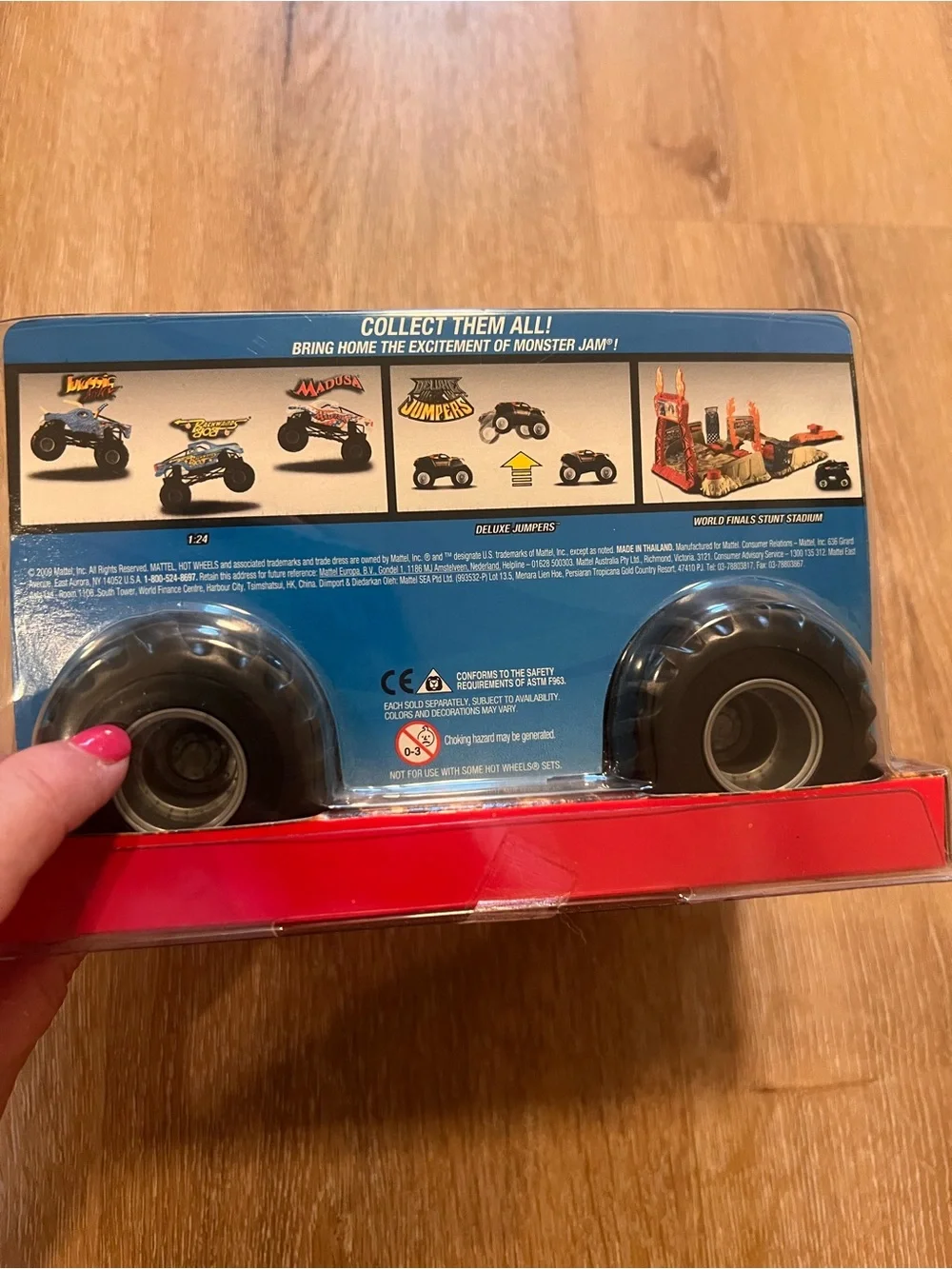Mattel Madusa Monster Truck Toy - White, Red & Blue